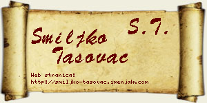 Smiljko Tasovac vizit kartica